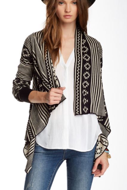 White And Black Aztec Sweaters